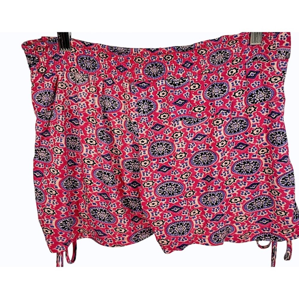 NWT Raga Boho Shorts The Sangria Pink & Purple Floral Lightweight Size Sm Boho